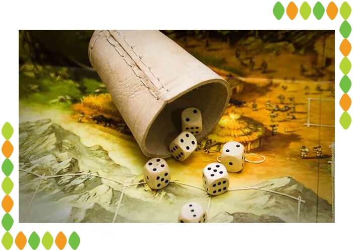 Stone Age dice and components