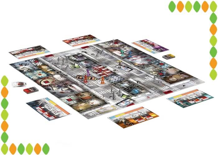 Zombicide board game set-up

